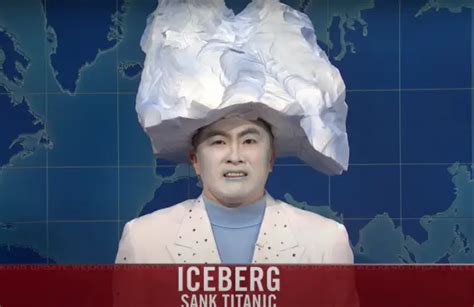 SNL's Bowen Yang as the Iceberg Who Sank the Titanic - PRIMETIMER