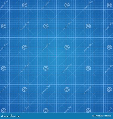 Blueprint Grid Background. Graphing Paper For Engineering In Vector ...