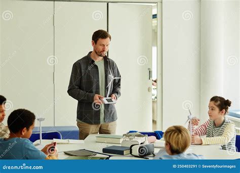 Robotics Classroom stock image. Image of teacher, adult - 250403291