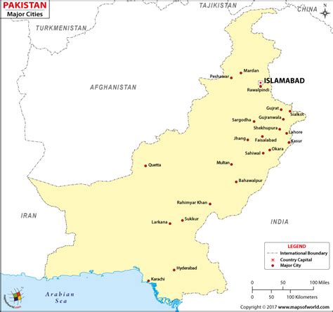 Pakistan Cities Map