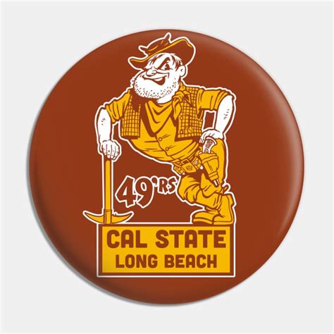 Vintage Cal State Long Beach 49er Mascot - Cal State Long Beach - Pin ...