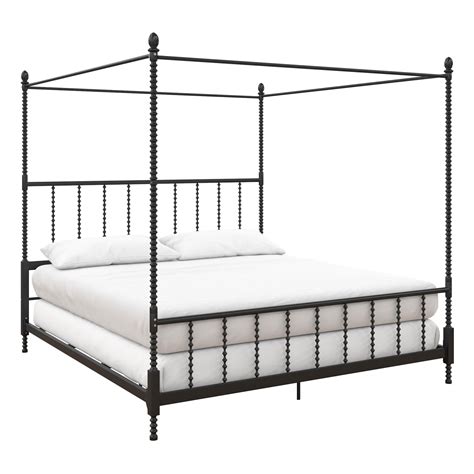 DHP Anika Metal Canopy Bed, King Size Frame, Bedroom Furniture, Black - Walmart.com - Walmart.com