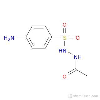 N'-[(4-aminobenzene)sulfonyl]acetohydrazide Structure - C8H11N3O3S ...