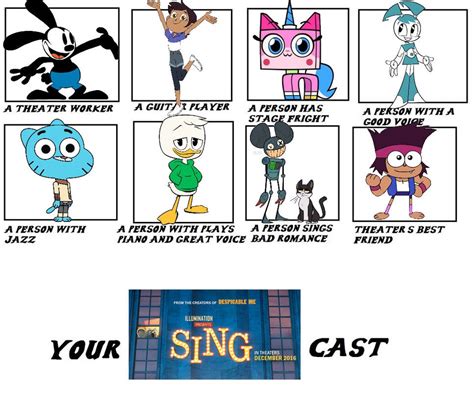 my cast of sing by eyfdzfgvvyvc on DeviantArt