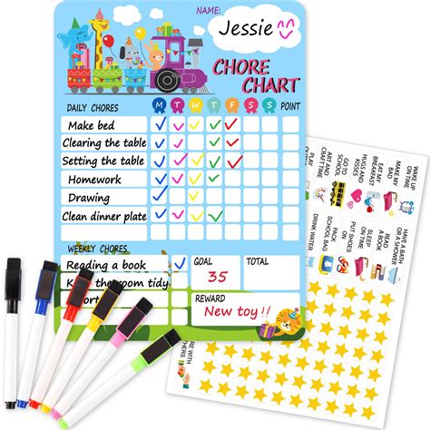 Buy Magnetic Chore Chart for Kids,Reward Chart Good Behavior Chart for Kid at Home,Dry Erase ...