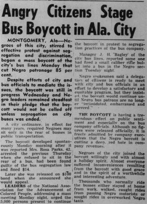 Montgomery bus boycott | Indiana State Library