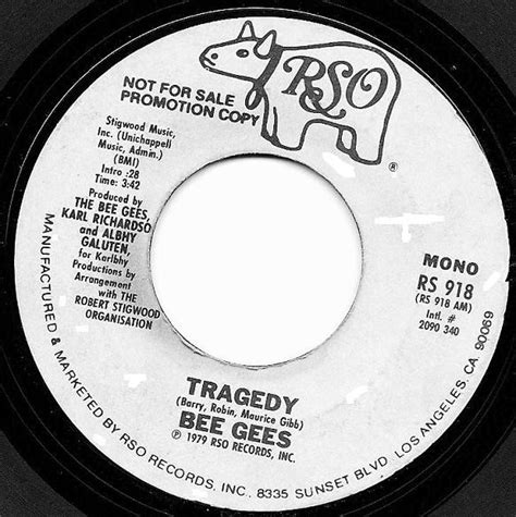 Bee Gees - Tragedy (1979, Vinyl) | Discogs