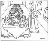 Great Banquet Parable Of The Bible Coloring Pages Sketch Page sketch template