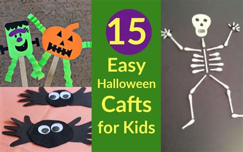 15 Easy Halloween Crafts for Kids - Happiness On