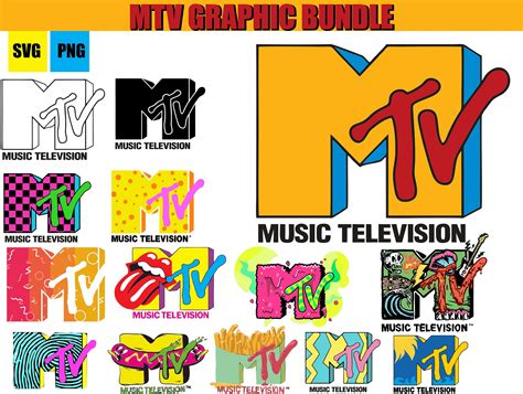 Mtv Bundle SVG PNG Cricut Ready Cut Files Digital Vector - Etsy