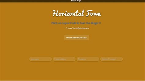 Horizontal Forms | Just Query