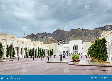 Place Sultan Qaboos Palace stock image. Image of arabia - 40025013