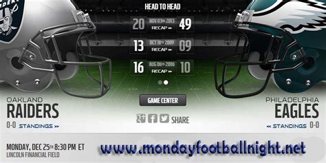 Eagles vs Raiders Live Stream, Game Info, Matchups