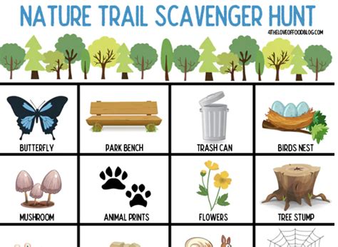 Outdoor Nature Scavenger Hunt Printables + Ideas for Kids