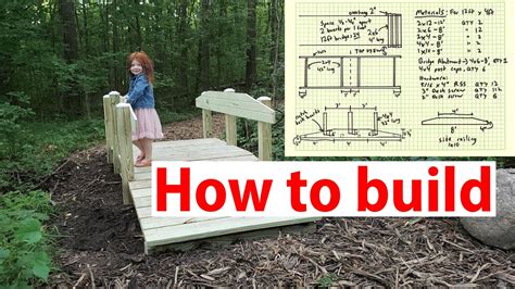 Wooden Garden Foot Bridge Plans: How to build, materials list and cost ...