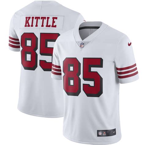 George Kittle #85 San Francisco 49ers White Color Rush Vapor Limited Jersey