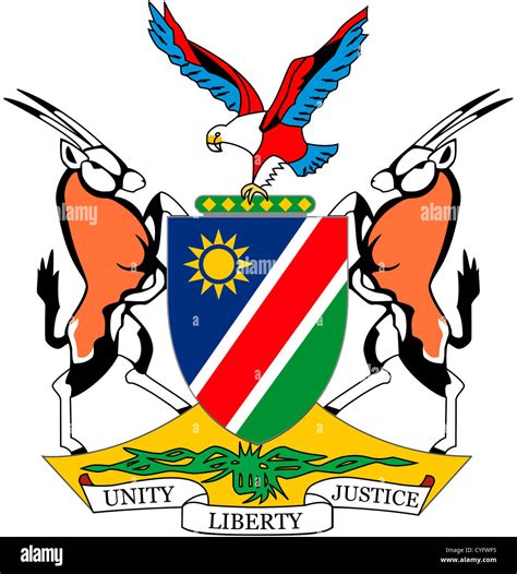 Coat of arms of the Republic of Namibia Stock Photo - Alamy