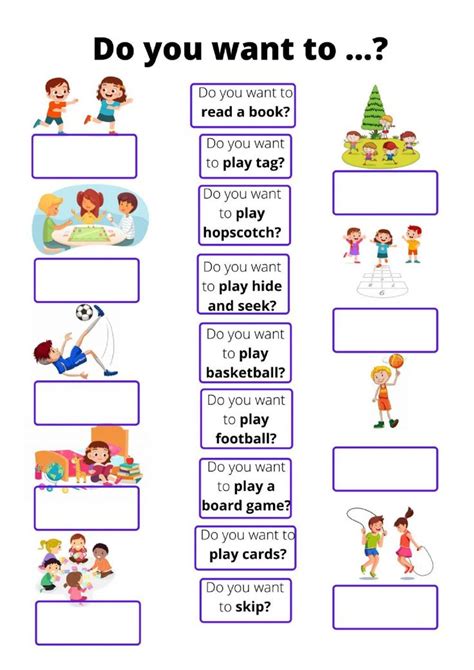 Break Time! Games interactive worksheet | English lessons for kids, English language teaching ...