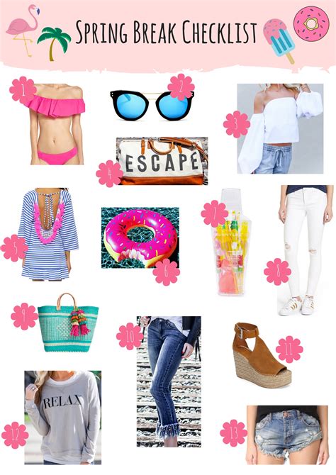 Spring Break Checklist - Love 'N' Labels