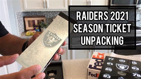 2021 Raiders Season Tickets Unboxing Gift - YouTube