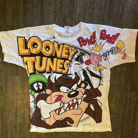 Looney tunes tshirt vintage reprint for men Brand... - Depop