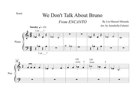 We Don't Talk About Bruno (arr. Annabella Cervero Fulmizi) Sheet Music | Carolina Gaitan, Mauro ...