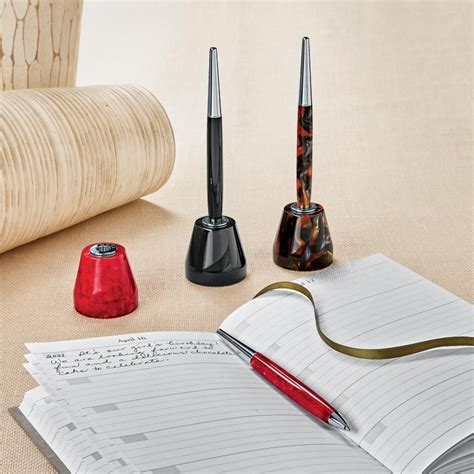 Levenger | Peninsula Ballpoint and Pen Stand Gift Set in 2021 ...