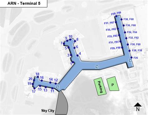 Stockholm Arlanda Airport ARN Terminal 5 Map