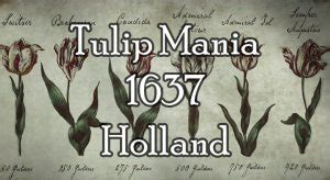 Tulip Mania, 17th century Holland - The First Financial Bubble in History