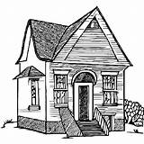 Victorian House Coloring Page sketch template