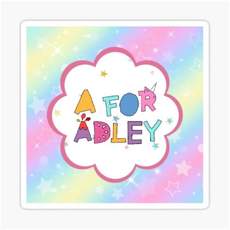 "A for Adley, birthday gift for girls." Sticker for Sale by Mycutedesings-1 | Redbubble