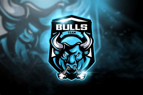 Bulls Team - Mascot & Esport Logo | Creative Logo Templates ~ Creative ...