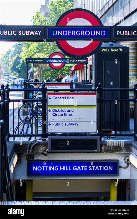 Notting hill gate station hi-res stock photography and images - Alamy