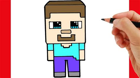 COMO DIBUJAR A STEVE DE MINECRAFT - COMO DIBUJAR MINECRAFT