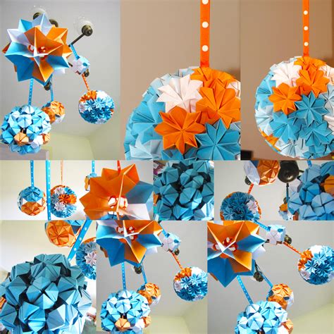 boogie beans: modular origami ball decorations