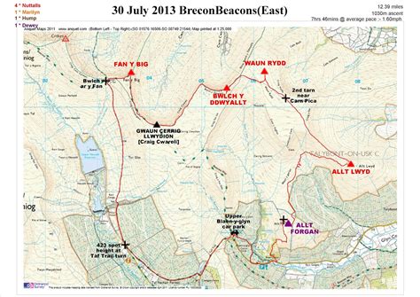 Peak Bagging and Long Distance Walking in the UK and Spain: The Brecon Beacons (East)