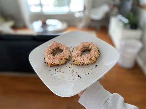 Splake (trout) Salad on a Toasted Bagel : r/recipes