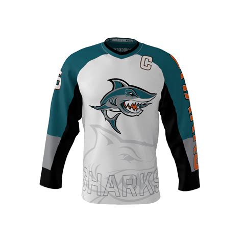 Sharks Custom Dye Sublimated Hockey Jersey | Sublimation Kings