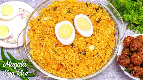 Masala Egg Rice - Hyderabadi Ruchulu