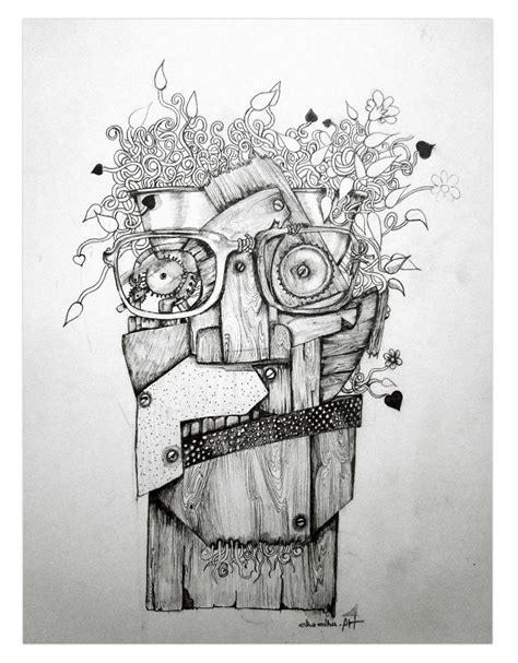 Abstract Pencil Sketch