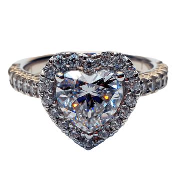 Diamond Heart Shape Ring, Diamond, Shape, Jewelry PNG Transparent Image ...