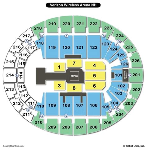 8 Images Snhu Arena Seating Chart With Rows And Description - Alqu Blog