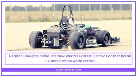 German Students made The New World’s Fastest Electric Car that break EV ...