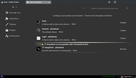 Thunderbird 60+ Dark Theme Improvements · GitHub