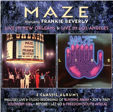 Maze Featuring Frankie Beverly ‎– Live In New Orleans / Live In Los Angeles - Dubman Home ...