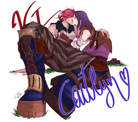 ArtStation - Vi and Caitlyn Kiss