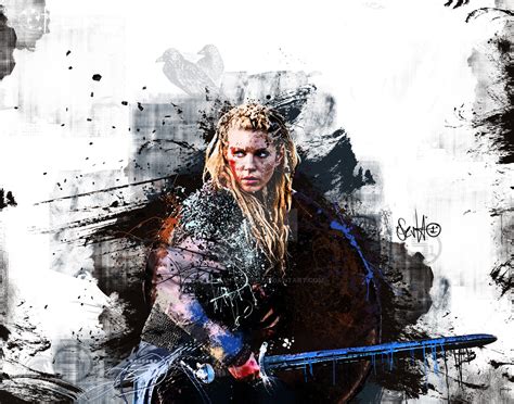 Vikings Lagertha Paint by Seshwan-Kenobi on DeviantArt