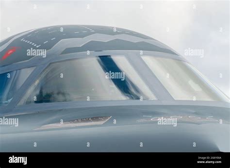 Cockpit of a Northrop Grumman B-2 Spirit stealth bomber at RAF Fairford ...