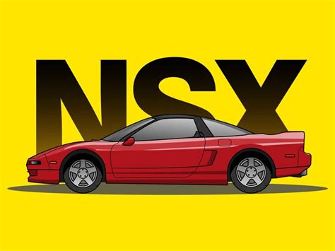 Premium Vector | Honda nsx