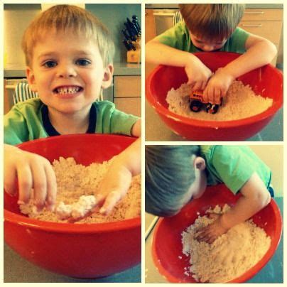 Cloud dough made with flour and baby oil. So soft to play with and to smell! 4 Kids, Cool Kids ...